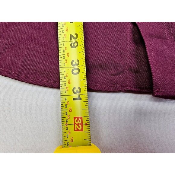 Ariat Size Medium Mens Burgundy Button Down Embroidered Chest Neck Logo Shirt - Picture 10 of 11